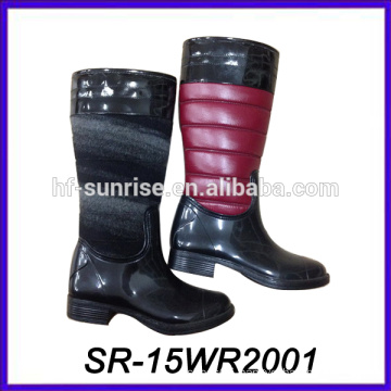 pu pattern rain boot luxury rain boot